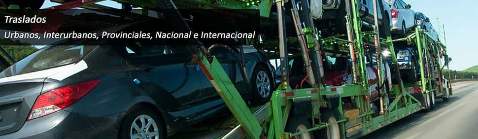 traslados de vehículos urbano, provincial, nacional e internacional